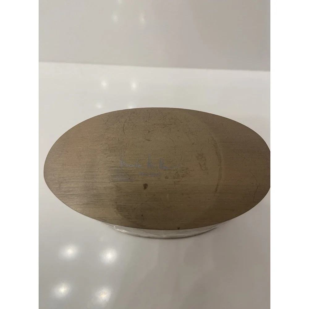 Nicole Miller Mother Of Pearl Gold ToothBrush Or Makeup Brush Holder For Counter